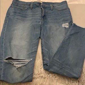 Madewell Light Wash Skinny Denim